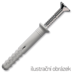 Hammer-in plug 5x35 mm countersunk head, nylon