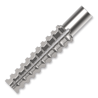 Metal dowel for aerated concrete