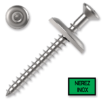 Wood screws DIN 7995 with mount. EPDM 4,5x35, TX20, A2