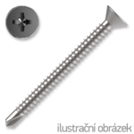 Self drilling screw, countersunk head, TEX 4,2x38mm DIN7504P