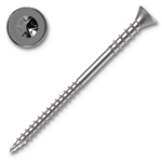 Carpentry wood spacer screws 6,0 x 160 flat head TX25 silver galv.