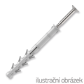 Frame fixing RMT 8x80mm, nylon+ Screw with countersunk torx head - 1/2