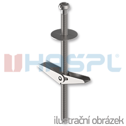 Spring toggle HSD-S M6 + screw with lenshead, PZ, galvanized - 1