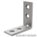Reinforced angle bracket Type 4 16x35x35x1,5 for furniture - 1/3