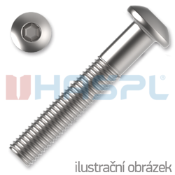 hexagon socket button head screw M10x80,ISO 7380,10.9,white zinc pl.