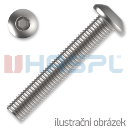 hexagon socket button head screw M10x30,  ISO 7380, 10.9, white zinc pl.