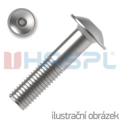 hexagon socket button head screw ISO 7380-2 cl. 10.9 M6x50mm, with flange, galvanized