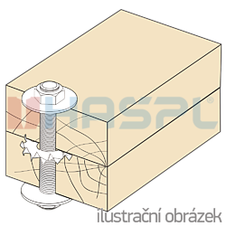 Press-in timber connector, double sided 50/17x1,0 - 2