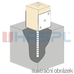 Anchor base to concrete type U 100x60x4,0 - 2