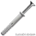 Hammer - in plug 10x100, countersunk head, polypropylene - 1/2