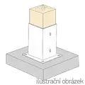 Post holder - square 90x90x150 - 2/3