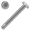 Self drilling screw 4,8x25, pan head, white galvanized, DIN 7504N - 1/2