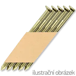 Paper strip nails 34° D-head 2,8 x 50, ring, bright, EG 12µ