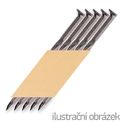 Paper strip nails 34˚ D-head 3,1 x 90, screw, bright