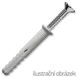 Hammer - in plug 8x160, countersunk head, polypropylene - 1