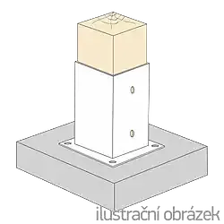 Post holder - square 90x90x150 - 2