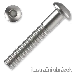 Hexagon socket button head screw M8x60, cl.10.9, white galvanized, ISO 7380-1