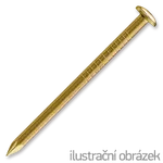 Brass nails 1,6 x 25 mm, round head