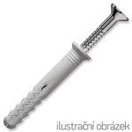 Hammer - in plug 8x120, countersunk head, polypropylene