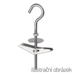 Spring toggle HSD-C M5, with cup hook, white galvanized