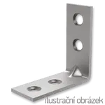 Reinforced angle bracket 90° Type 4 for furniture 16x35x35x1,5