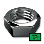 Hexagon nut M20, stainless steel A2, DIN 934