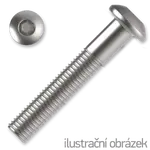 Hexagon socket button head screw M10x45, cl.10.9, white galvanized, ISO 7380-1