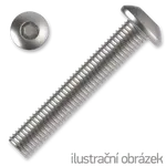 Hexagon socket button head screw M10x35, cl.10.9, white galvanized, ISO 7380-1