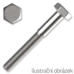 Hexagon head bolt M10x50, cl.8.8, white galvanized, DIN 931