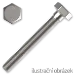 Hexagon head bolt M12x60, cl.8.8, white galvanized, DIN 933