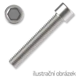 Hexagon socket head cap screw M8x16, cl.8.8, white galvanized, DIN 912